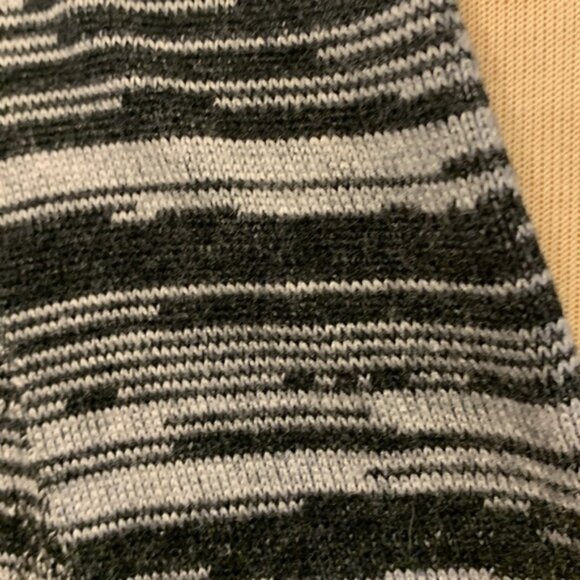 Belldini Black And White Knit Open Cardigan - Picture 3 of 7